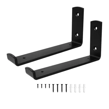 Lip for Metal Shelf Bracket Heavy Duty Black