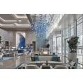 Customized lobby large decorative hanging flower chandelier