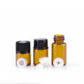 Thin Glass Small Amber Dram Perfume Oil Vials