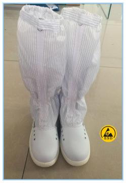 good quality white color microfiber leather upper PU outsole cleanroom ESD safety boots
