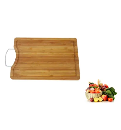 square shaped thick bamboo chopping board