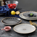 Ceramic Geometry Round Plate