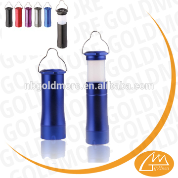 Piccola luce da campeggio a LED in alluminio, 3W 200 Lumens LED Telescopic Camping Light, torcia per campeggio in alluminio zoomabile