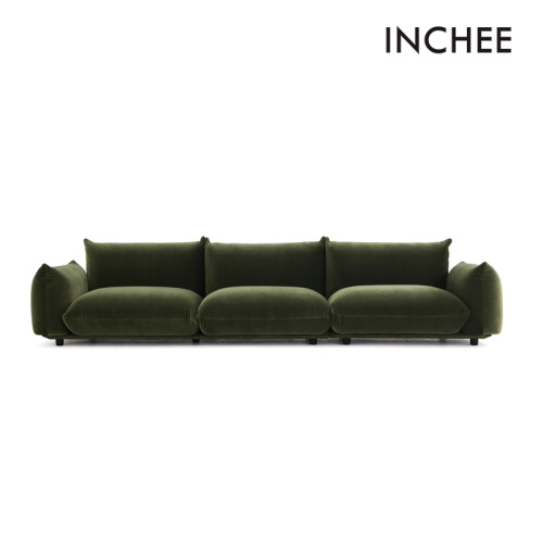 Solid Wood Multilayer Board Sectional Sofas Contemporary Style Ergonomic Sectional Sofas Factory