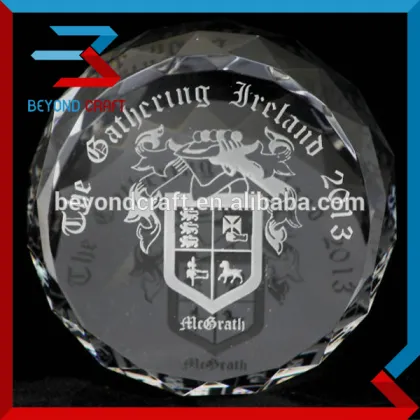 Christmas Decoration Cheap Glass Personalized Paperweight