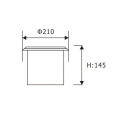 LEDER IP65 Generieke ronde 30W LED-grondinbouwlamp