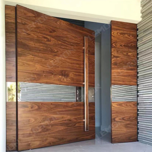 Oak Solid Wood Large Pivot Entrance Front Doors