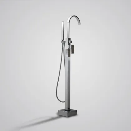 Floor-Mounted Shower Mixer Tap and Tub Faucets for Freestanding Baths