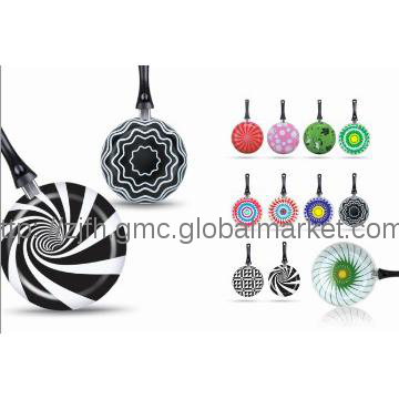 Aluminum non stick frying pan with silk screen