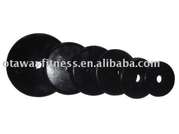 fitness colored Olympic weight plate