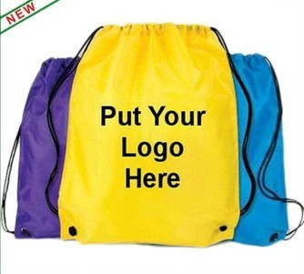 Promotion Polyester 210d Drawstring Laundry Bag Backpack