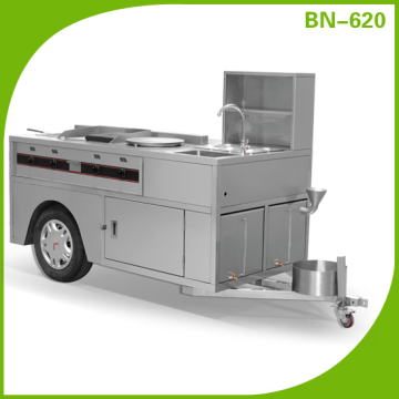 Stainless steel hot dog cart/ snack cart for sale BN-620