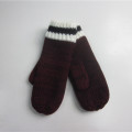 Fashion Plaid Knit Winter Hat Gloves Set