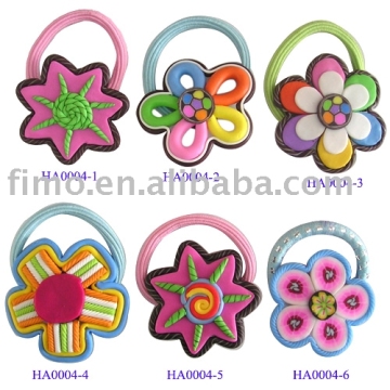 Polymer clay hair accessories