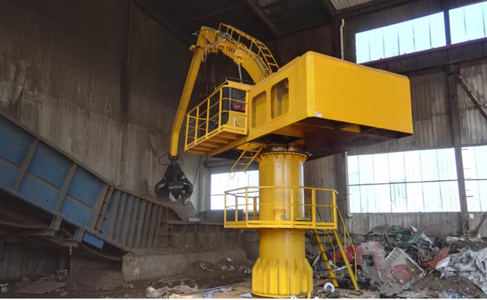 Scrap Metal Fixed Grab Machine With Electric Motor