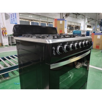 5 Burner Burner Freestanding Gas Slustra con forno60L