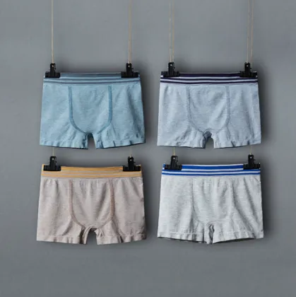 Custom OEM ODM Stretch Boy Pants - High Elastic Cotton Boxer Briefs