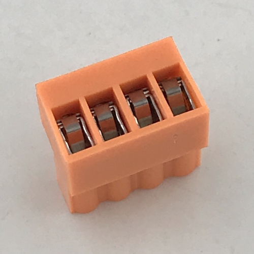 Bloques terminales de ajuste de 3.96 mm a naranja femenina