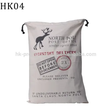 Wholesale cheap Hot Selling 50X70cm Drawstring Gift Bag,Christmas santa Cotton Bag