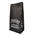 Bolsa de café de fondo plano con impresión personalizada con cremallera y válvula