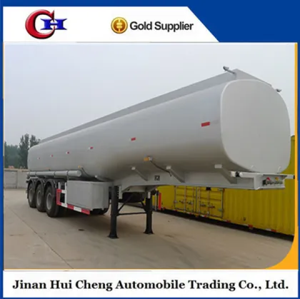 Tri axle oil tanker trailers for oil storage and transportion