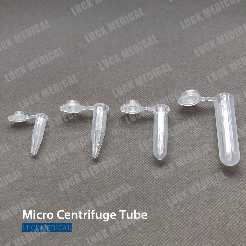 Tiub microcentrifuge dengan MCT topi rata