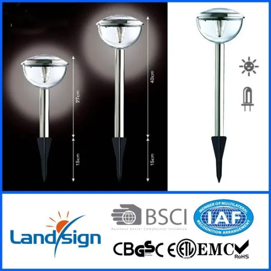 solar light factory with ISO9001 and BSCI certified solar charge lights