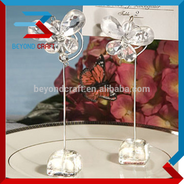 crystal buttlefly card holder for wedding decorations