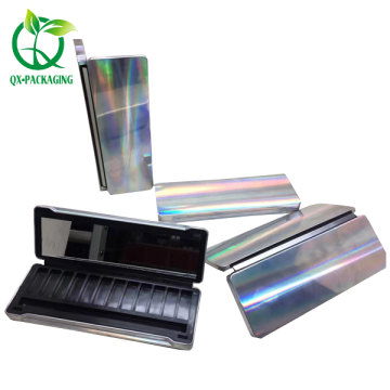 Cosmetic packaging box for eyeshadow with tinplate