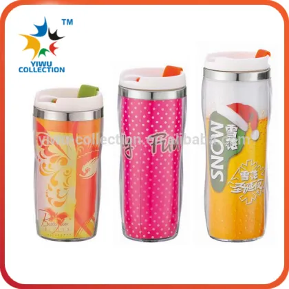 Customizable Craft Double Wall Plastic Thermos Cup