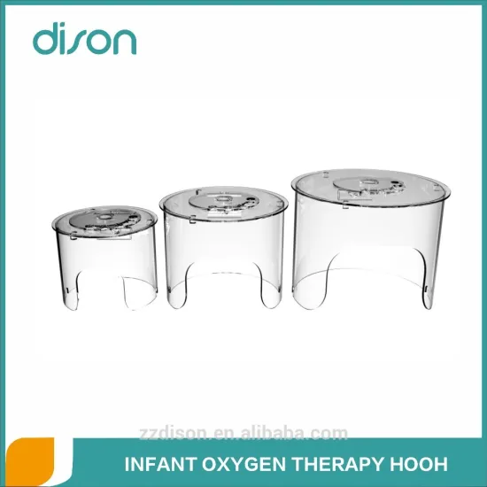 transparent material oxygen therapy hood for neonate