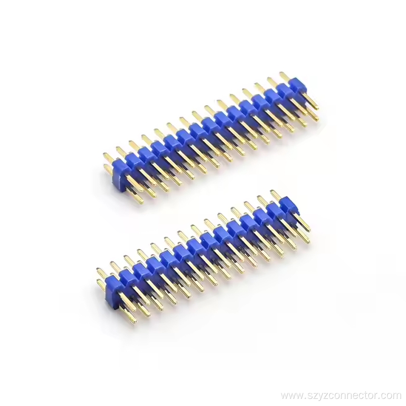 2.0mm Pitch Header Dual Row Straight Blue