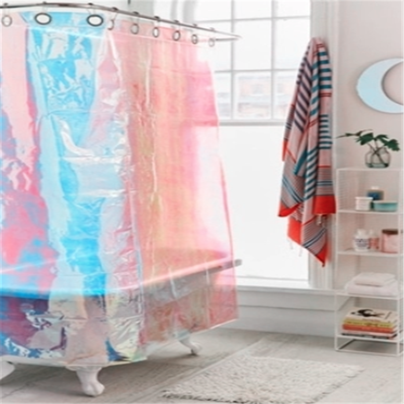 Bathroom Curtains Adorn Pet Rainbow Decorating Base Film 3