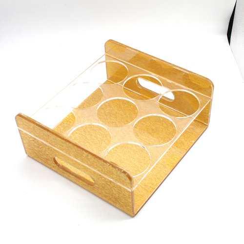 Clear acrylic wine bottle display stand Holder