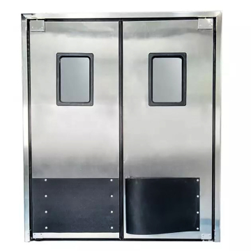 304 Stainless Steel Double Swing Crash Door for Commercial Kitchens: Easy Hands-Free Operation