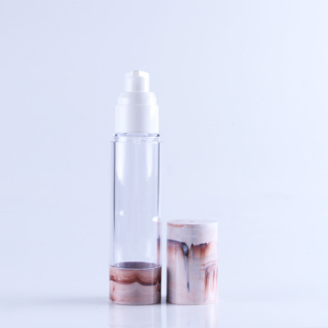 Popular Cosmetic Plastic Round Airless Pump Lotion Bottle