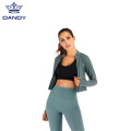 Hot sale Zipper Long Sleeve Yoga Wear