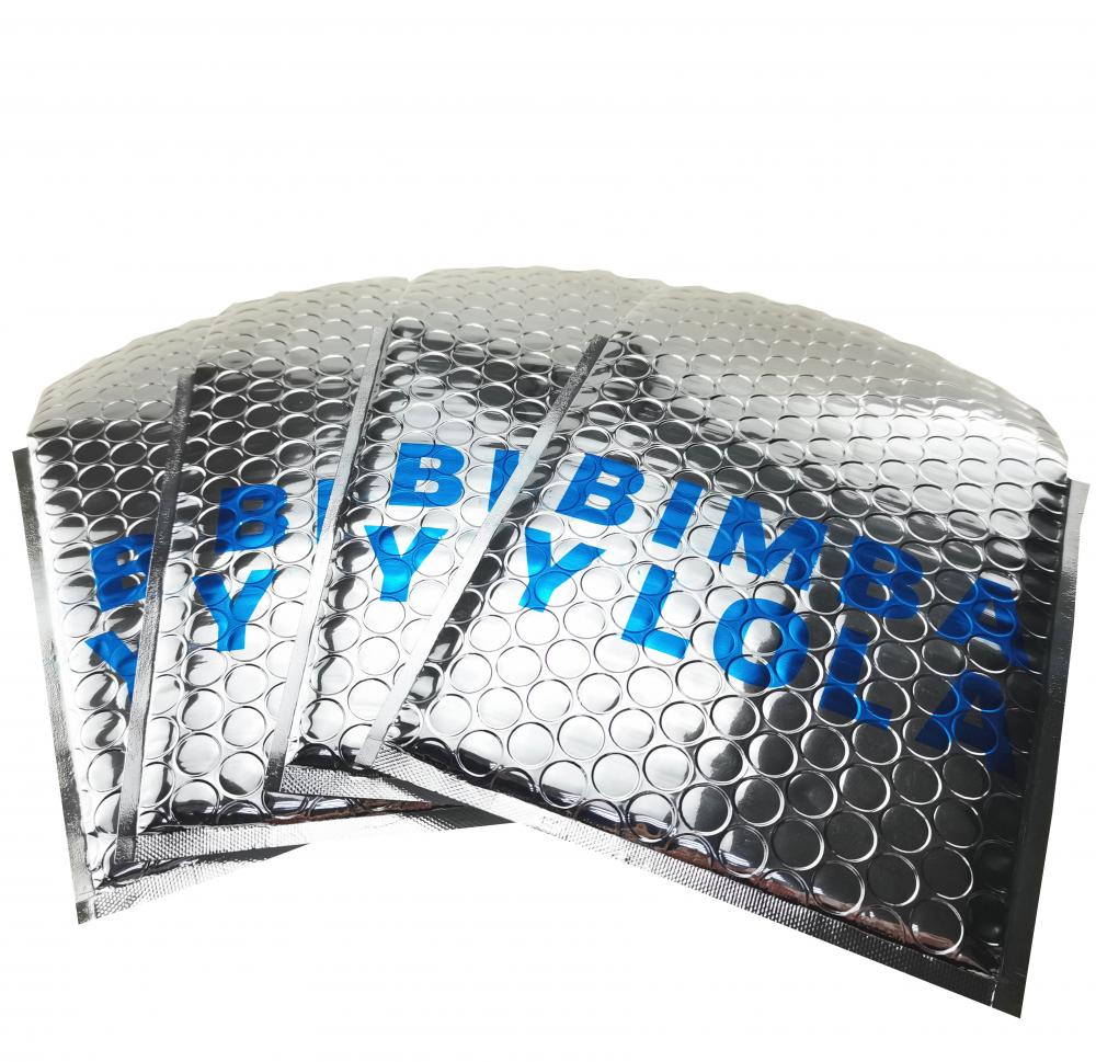 Light Silver Metallic Bubble Mailers