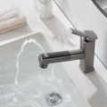 hot cold gun grey pull out basin faucet