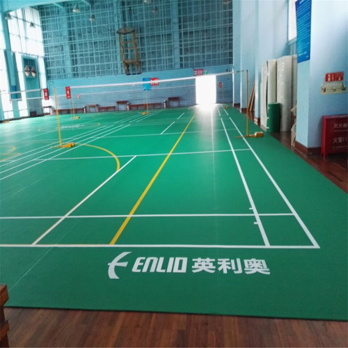 Lantai PVC Badminton Court Tile BWF Disetujui