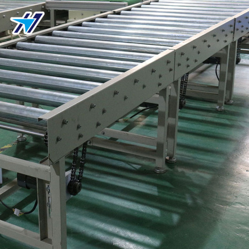 Long power drum conveying line