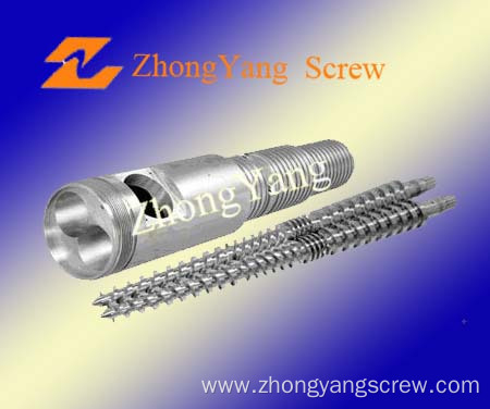 Concial Twin Screw and Barrel for PVC Plastic Water Pipe