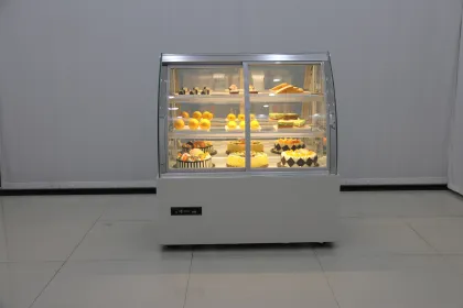 Sicotcna White Right Angle Cake Chiller: Patisserie Showcase Refrigerator