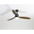 Latest design real wooden blade ceiling fan light