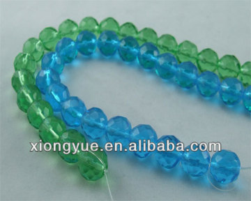 roundle crystal glass facted round beads in bulk