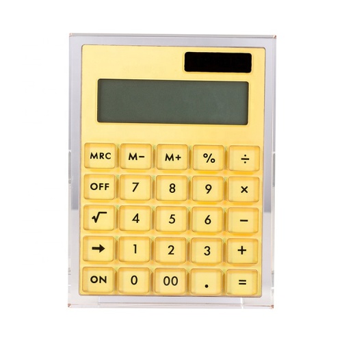 Gold Mirror Acrylic Calculator