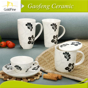 new bone china mug lid ceramic