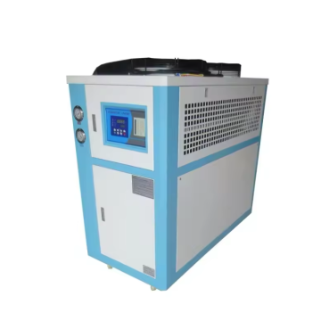 Air cooled chiller for injection machine cooling