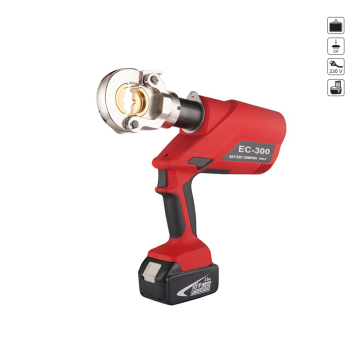 EC-300 Battery Hydraulic Copper and Aluminum Cable Lug Crimping Tool for 16-300mm²