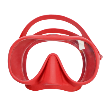 Equipo de natación de buceo OEM de lente única del fabricante de China: máscara de buceo de medio rostro con función de respiración de la nariz